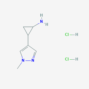 2-(1-methyl-1H-pyrazol-4-yl)cyclopropan-1-amine dihydrochloride