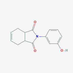 molecular formula C14H13NO3 B341904 2-(3-hydroxyphenyl)-3a,4,7,7a-tetrahydro-1H-isoindole-1,3(2H)-dione 