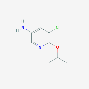 molecular formula C8H11ClN2O B3419052 5-Chloro-6-isopropoxypyridin-3-amine CAS No. 135900-34-4