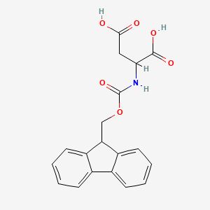 molecular formula C19H17NO6 B3419067 Fmoc-DL-aspartic acid CAS No. 136083-73-3