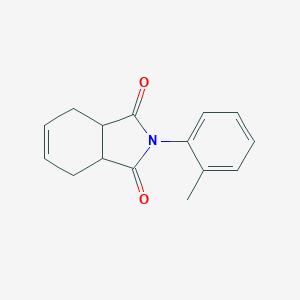 molecular formula C15H15NO2 B341912 2-o-Tolyl-3a,4,7,7a-tetrahydro-isoindole-1,3-dione 