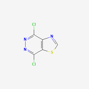 molecular formula C5HCl2N3S B3419127 4,7-dichloroThiazolo[4,5-d]pyridazine CAS No. 13669-90-4