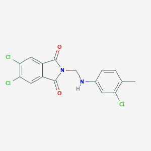 molecular formula C16H11Cl3N2O2 B341915 5,6-dichloro-2-[(3-chloro-4-methylanilino)methyl]-1H-isoindole-1,3(2H)-dione 