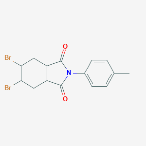 molecular formula C15H15Br2NO2 B341916 5,6-dibromo-2-(4-methylphenyl)hexahydro-1H-isoindole-1,3(2H)-dione 