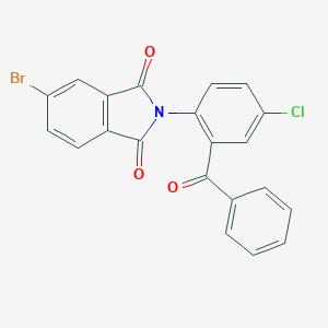 molecular formula C21H11BrClNO3 B341918 2-(2-benzoyl-4-chlorophenyl)-5-bromo-1H-isoindole-1,3(2H)-dione 