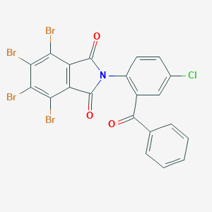 molecular formula C21H8Br4ClNO3 B341919 2-(2-benzoyl-4-chlorophenyl)-4,5,6,7-tetrabromo-1H-isoindole-1,3(2H)-dione 