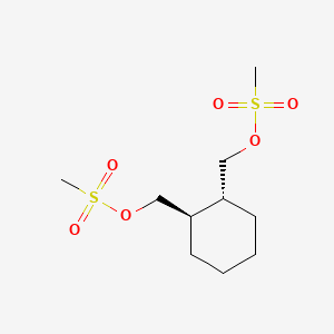 molecular formula C10H20O6S2 B3419247 (R,R)-1,2-Bis(Methanesulphonyloxymethyl)cyclohexane CAS No. 139506-07-3