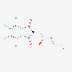 molecular formula C13H9Cl4NO4 B341929 propyl (4,5,6,7-tetrachloro-1,3-dioxo-1,3-dihydro-2H-isoindol-2-yl)acetate 