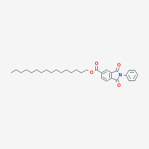 molecular formula C31H41NO4 B341930 Hexadecyl 1,3-dioxo-2-phenyl-5-isoindolinecarboxylate 