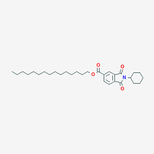 molecular formula C30H45NO4 B341933 Pentadecyl 2-cyclohexyl-1,3-dioxo-5-isoindolinecarboxylate 