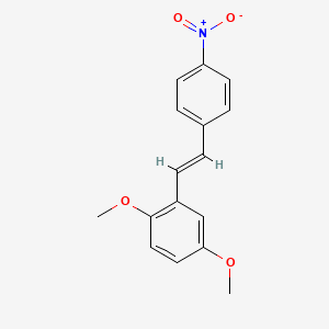 molecular formula C16H15NO4 B3419332 2,5-二甲氧基-4'-硝基芪 CAS No. 14198-24-4