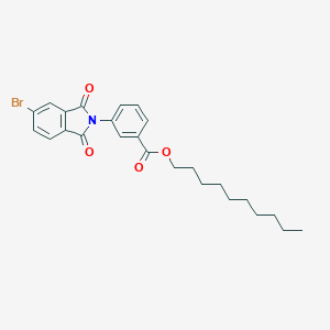 molecular formula C25H28BrNO4 B341934 decyl 3-(5-bromo-1,3-dioxo-1,3-dihydro-2H-isoindol-2-yl)benzoate 