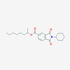 molecular formula C23H31NO4 B341939 1-Methylheptyl 2-cyclohexyl-1,3-dioxoisoindoline-5-carboxylate 