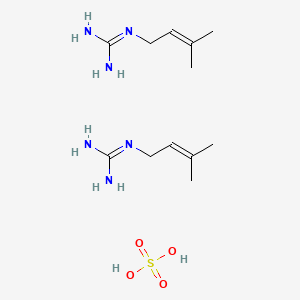 B3419394 bis(N''-(3-methylbut-2-en-1-yl)guanidine), sulfuric acid CAS No. 14279-86-8