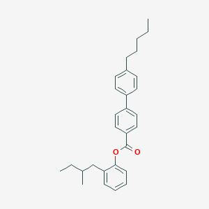 molecular formula C29H34O2 B034194 (1,1'-Biphenyl)-4-carboxylic acid, 4'-pentyl-, 4-(2-methylbutyl)phenyl ester CAS No. 100573-96-4