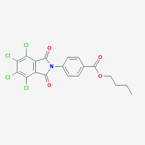 molecular formula C19H13Cl4NO4 B341944 butyl 4-(4,5,6,7-tetrachloro-1,3-dioxo-1,3-dihydro-2H-isoindol-2-yl)benzoate 