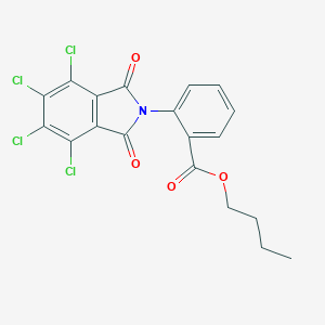 molecular formula C19H13Cl4NO4 B341945 butyl 2-(4,5,6,7-tetrachloro-1,3-dioxo-1,3-dihydro-2H-isoindol-2-yl)benzoate 