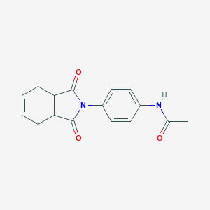 molecular formula C16H16N2O3 B341950 N-[4-(1,3-dioxo-1,3,3a,4,7,7a-hexahydro-2H-isoindol-2-yl)phenyl]acetamide 