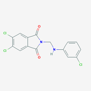 molecular formula C15H9Cl3N2O2 B341951 5,6-dichloro-2-[(3-chloroanilino)methyl]-1H-isoindole-1,3(2H)-dione 