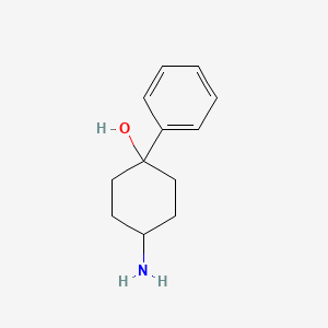 molecular formula C12H17NO B3419546 4-Amino-1-phenylcyclohexan-1-ol CAS No. 51171-79-0