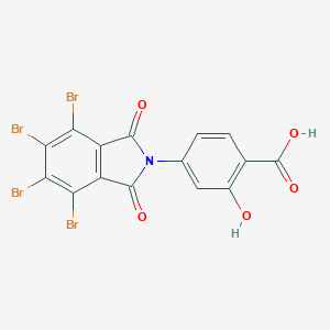 molecular formula C15H5Br4NO5 B341955 2-hydroxy-4-(4,5,6,7-tetrabromo-1,3-dioxo-1,3-dihydro-2H-isoindol-2-yl)benzoic acid 