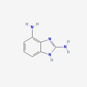 molecular formula C7H8N4 B3419561 1H-苯并咪唑-2,7-二胺 CAS No. 1467571-35-2