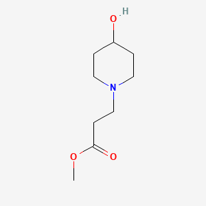 molecular formula C9H17NO3 B3419572 Methyl 3-(4-hydroxypiperidin-1-yl)propanoate CAS No. 147023-16-3