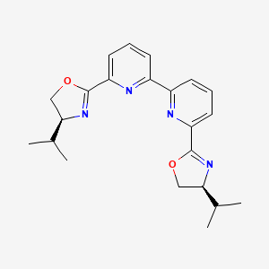 molecular formula C22H26N4O2 B3419588 6,6 inverted exclamation marka-Bis(4-(S)-isopropyl-2-oxazolinyl)-2,2 inverted exclamation marka-bipyridine CAS No. 147409-41-4