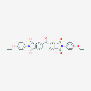 molecular formula C33H24N2O7 B341960 2-(4-ethoxyphenyl)-5-{[2-(4-ethoxyphenyl)-1,3-dioxo-2,3-dihydro-1H-isoindol-5-yl]carbonyl}-1H-isoindole-1,3(2H)-dione 