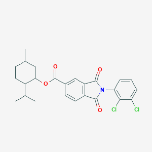 molecular formula C25H25Cl2NO4 B341961 2-Isopropyl-5-methylcyclohexyl 2-(2,3-dichlorophenyl)-1,3-dioxo-5-isoindolinecarboxylate 