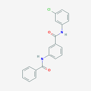 molecular formula C20H15ClN2O2 B341963 3-(benzoylamino)-N-(3-chlorophenyl)benzamide 