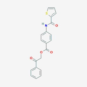 4-[(Thiophene-2-carbonyl)-amino]-benzoic acid 2-oxo-2-phenyl-ethyl ester