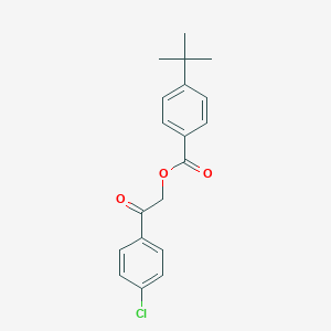 molecular formula C19H19ClO3 B341965 2-(4-Chlorophenyl)-2-oxoethyl 4-tert-butylbenzoate 