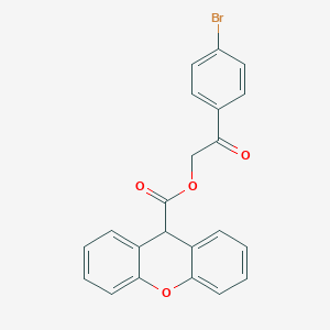 molecular formula C22H15BrO4 B341966 2-(4-bromophenyl)-2-oxoethyl 9H-xanthene-9-carboxylate 