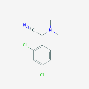 molecular formula C10H10Cl2N2 B3419674 (2,4-Dichlorophenyl)(dimethylamino)acetonitrile CAS No. 15190-71-3