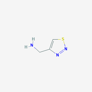 molecular formula C3H5N3S B3419694 1,2,3-噻二唑-4-基甲胺 CAS No. 152513-90-1