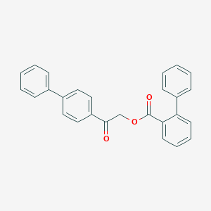 molecular formula C27H20O3 B341974 2-[1,1'-Biphenyl]-4-yl-2-oxoethyl [1,1'-biphenyl]-2-carboxylate 
