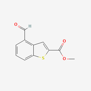 Benzo[b]thiophene-2-carboxylic acid, 4-formyl-, methyl ester