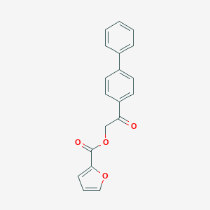 molecular formula C19H14O4 B341976 2-(Biphenyl-4-yl)-2-oxoethyl furan-2-carboxylate 