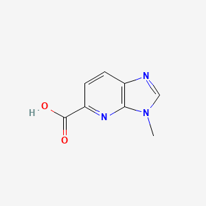 molecular formula C8H7N3O2 B3419769 3-Methyl-3H-imidazo[4,5-b]pyridine-5-carboxylic acid CAS No. 1557814-92-2