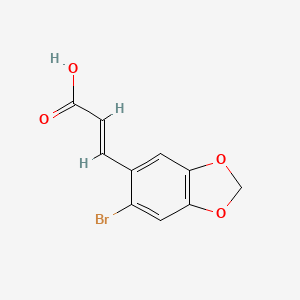 3-(6-Bromobenzo[d][1,3]dioxol-5-yl)acrylic acid