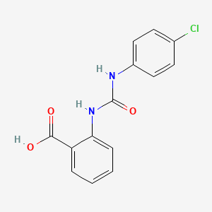 2-[(4-Chlorophenyl)carbamoylamino]benzoic acid