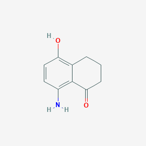 B3419806 1(2H)-Naphthalenone, 8-amino-3,4-dihydro-5-hydroxy- CAS No. 157988-96-0