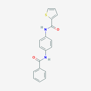 molecular formula C18H14N2O2S B341982 N-[4-(benzoylamino)phenyl]-2-thiophenecarboxamide 