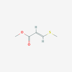 molecular formula C5H8O2S B3419831 Methyl 3-(methylthio)-(E)-2-propenoate CAS No. 15904-85-5