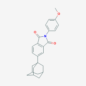 molecular formula C25H25NO3 B341984 5-(1-adamantyl)-2-(4-methoxyphenyl)-1H-isoindole-1,3(2H)-dione 