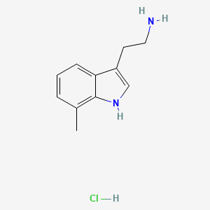 molecular formula C11H15ClN2 B3419848 2-(7-甲基-1H-吲哚-3-基)乙胺盐酸盐 CAS No. 159730-18-4