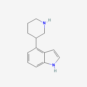 molecular formula C13H16N2 B3419920 (R)-4-(3-Piperidinyl)-1H-indole CAS No. 16176-75-3