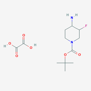 tert-Butyl 4-amino-3-fluoropiperidine-1-carboxylate oxalate