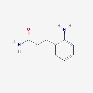 molecular formula C9H12N2O B3419999 3-(2-Aminophenyl)propanamide CAS No. 1664-61-5